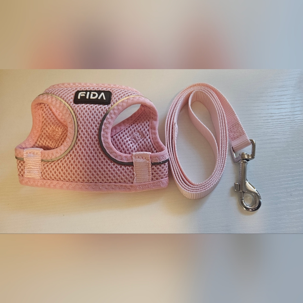 Pink Cat Harness And Leash